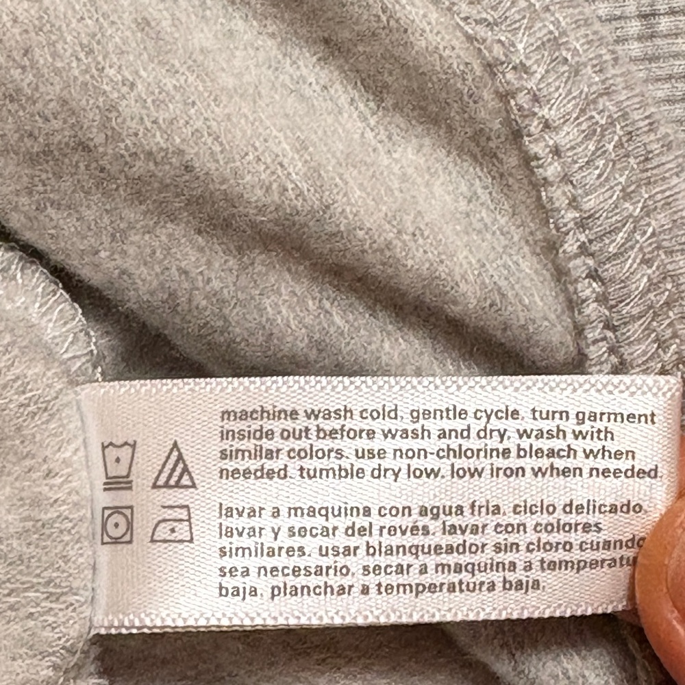 Three Dots Gray Half Zip Pullover Sweatshirt Mock… - image 7